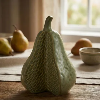 Figura hruška MONDEX SAGGIO PEAR 12×11×16 cm zelená