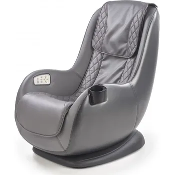 Nábytek Halmar Relaxační křeslo DOPIO šedé s funkcí masáže - výprodej skladu