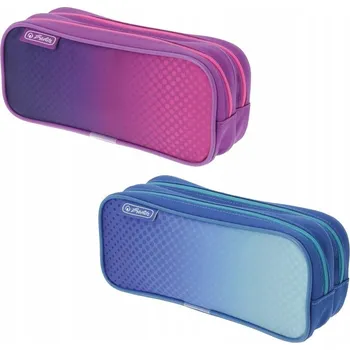 Penál Penál Herlitz – modré nebo fialové – nové kosmetické pouzdro