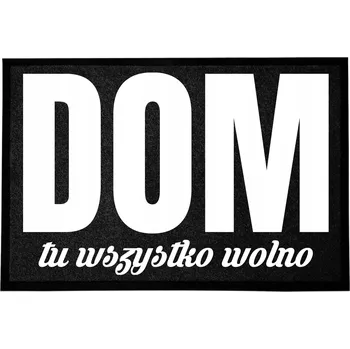 Rohožka ČERNÁ VSTUPNÍ ROHOŽKA 60X40 POD DVEŘE - VŠECHNO DOVOLENO