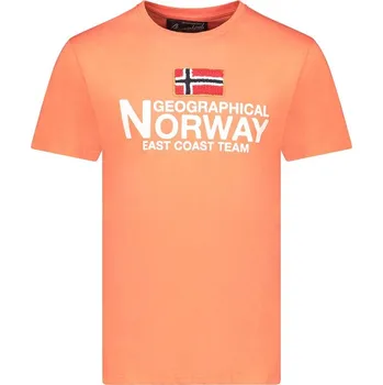 Oblečení a móda Tričko Geographical Norway Orange 988789 M