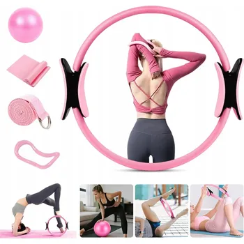 OBRUČ NA JÓGU PILATES CVIČENÍ FYZIKA KROUŽEK FITNESS KOLEČKO 38 Cm