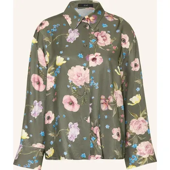 Dámská halenka Oui Dámská Košile, tmavě zelená / starorůžová / tmavě žlutá, 38