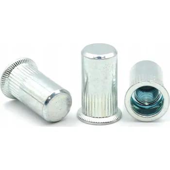 Matice M8 Nýtovací matice 1,5-4,0 Pozink Kuželová těsnící 10ks