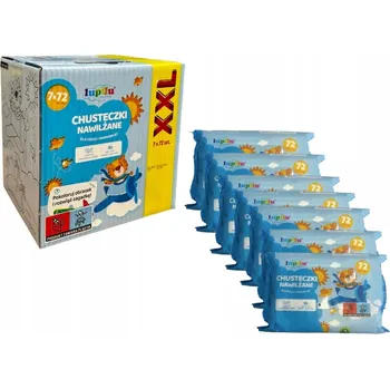 Hygienický ubrousek Vlhčené ubrousky pro děti a kojence Lupilu 7 x 72 ks
