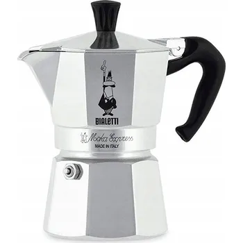 Moka konvice Hliníkový Moka Express kávovar Bialetti Moka Express 1 šálek (50 ml) Stříbrný Klasický