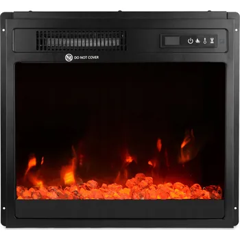 Elektrický LED krb pro vestavbu do nábytku s funkcí topení a chlazení