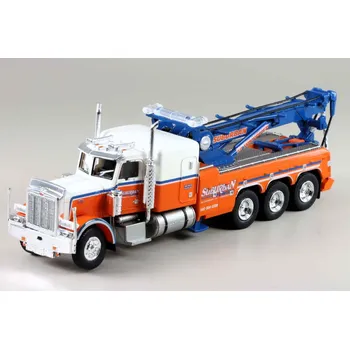 autíčko Peterbilt 359 Odtahový Vůz Suburban oranžová/modrá 1:87 Peterbilt 359 - sběratelský model