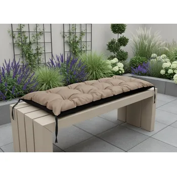 Podsedák Prošívané sezení na lavici WILSON color 21 béžová různé rozměry, polstr na zahradní lavici - sedák Mybesthome Rozměr: 120x40 cm