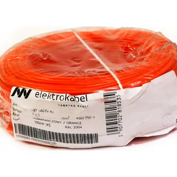 elektrický kabel Elektrický kabel Kulatý, ohebný (licna) LgY Elektrokabel 1 x 1,0