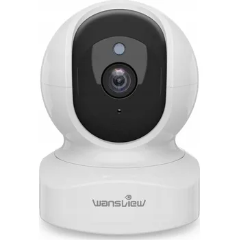 IP kamera WANSVIEW IP Kamera 2K Vnitřní WiFi 2,4 GHz pro Domácí Mazlíčky a Děti, Bílá