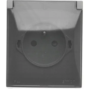 Elektrická zásuvka Elektrická Zásuvka hermetická Kontakt-simon šedá