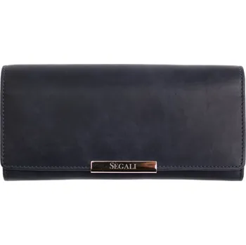 Peněženka Dámská kožená peněženka Segali SG - 7066 indigově modrá