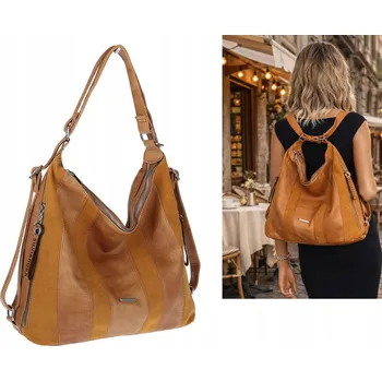 SILVIAROSA kabelka eko kůže hnědá