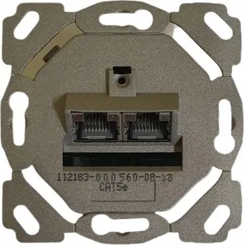 Elektrická zásuvka Internetová zásuvka do zdi PROTEC.net šedá