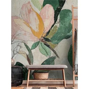 Fototapeta Fototapeta na zeď Rostlinný motiv Velké květy na vliesu
