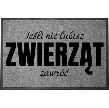 Rohožka ŠEDÁ VSTUPNÍ ROHOŽKA 60X40 CM PŘED DVEŘE NA BOTY - OTOČTE SE, POKUD...