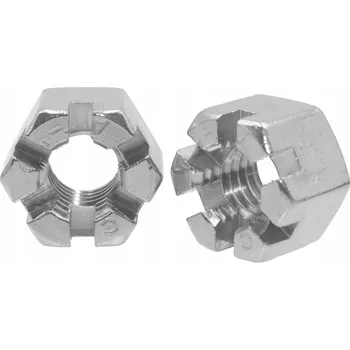 Matice M8 NEREZOVÁ KORUNOVÁ MATICE, PRVNÍ JAKOST