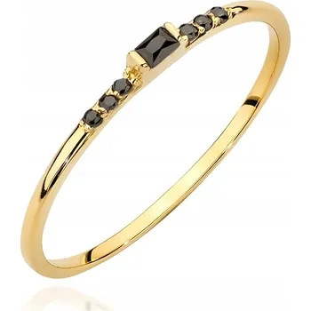 Prsten ZLATÝ PRSTÝNEK 585 OBRUČKA se ZIRKONY vel. 15