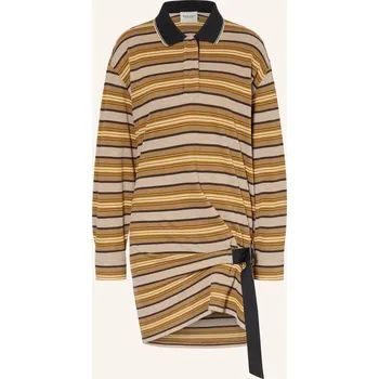 Dámské šaty Marant Étoile Dámské Pletené Polo Šaty Isea, hnědá / tmavě...