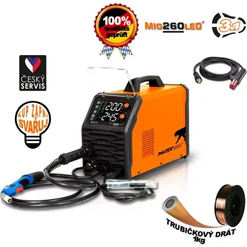 Svářečka PANTERMAX MIG260LED svářecí invertor MIG/MMA/TIG