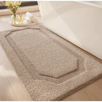 Koupelnová předložka DEXI Koupelnová předložka 60x110 cm Protiskluzová Měkká Béžová