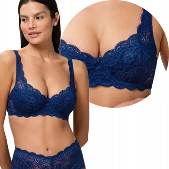 Dámské spodní prádlo Triumph Podprsenka s měkkými košíčky Amourette 300 WHP X námořnická modrá 90B