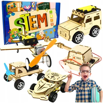 ostatní stavebnice Kreativní Stavebnice pro Kutily – Vytvoř si Vlastní STEM Roboty 5v1