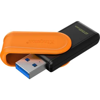 USB flash disk KINGSTON DataTraveler EXODIA S 256GB / USB 3.2 Gen1 / černá + oranžová