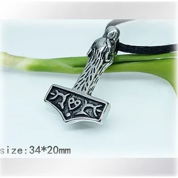 Přívěsek Thorovo kladivo - přívěsek z oceli - 34x20mm