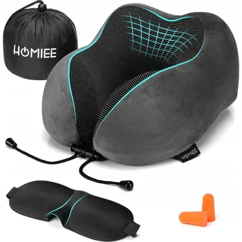 Polštář HOMIEE Ergonomický cestovní pěnový Polštář na krk pro dospělé