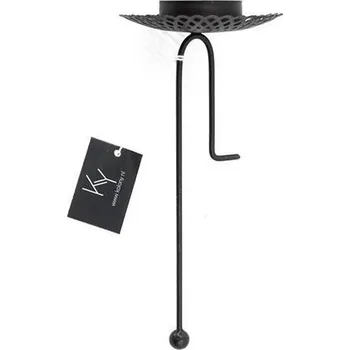 Svícen Kolony - Tyčinka na čajovou svíčku - 18x8cm - černá 79758 Nové