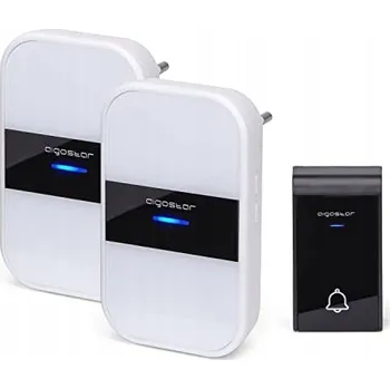 Domovní zvonek AIGOSTAR Bezdrátový zvonek, voděodolný, LED, 36 melodií, dosah 150 m