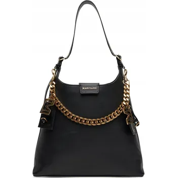 Kabelka Marciano Guess kabelka z pravé kůže černá