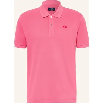 Pánská móda La Martina Pánská Polokošile Z Piké Regular Fit, růžová, M