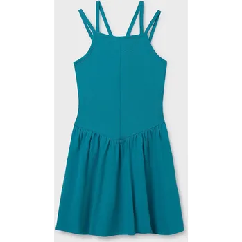 Dívčí šaty Dívčí šaty Mayoral 6916.8H.Junior.PPY2 tyrkysová 66X, vel. 157