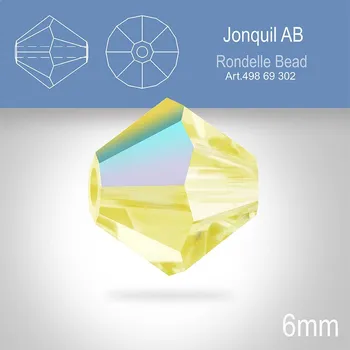 Dětské zboží PRECIOSA Bicone MC BEAD (sluníčko) velikost 6mm. Barva JONQUIL AB. Balení 21ks .