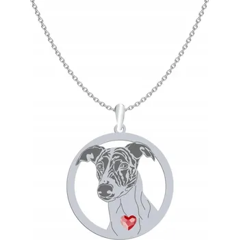 Náhrdelník Chart Srebrný náhrdelník s maďarským chrtem GRAVÍROVÁNÍ DEDIKACE DÁREK
