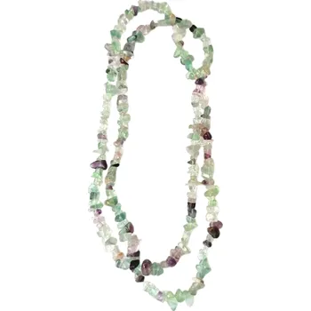 Náhrdelník Fluoritový náhrdelník sekaný, dlouhý 85 cm