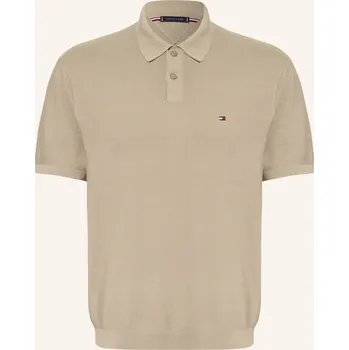 Pánská košile Tommy Hilfiger Pánská Piqué Polokošile, světle hnědá, S