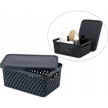 Úložný box Univerzální koš plast šedý