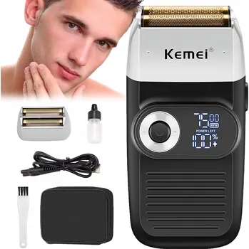 2v1 Elektrický Holicí Strojek pro muže, voděodolný, bezdrátový, zastřihovač