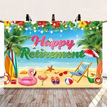 Fotopozadí Fotografické pozadí, vinylový banner pro dovolenou v důchodu, 210 x 150 cm