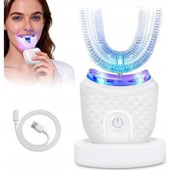 Elektrický zubní kartáček ELEKTRICKÝ ZUBNÍ KARTÁČEK ULTRASONICKÝ VE VE TVARU PÍSMENE U PRO DOSPĚLÉ