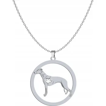 Náhrdelník Náhrdelník Whippet STŘÍBRO 925 GRAVÍROVÁNÍ VĚNOVÁNÍ DÁREK