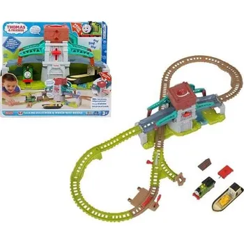 Dětské zboží Fisher Price Tomáš a přátelé – Mluvící bulstrode a sada kolejí s padacím mostem – HYT84