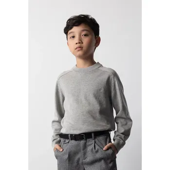 Dívčí svetr Dětský bavlněný svetr Coccodrillo ZC5172103EJB šedá 09X, vel. 134