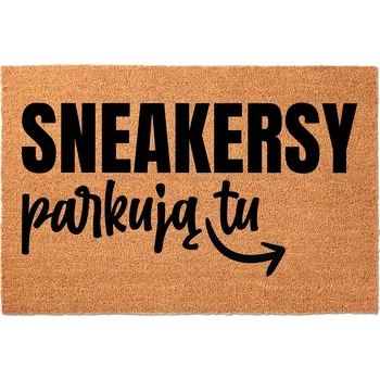 KOKOSOVÁ ROHOŽKA PŘED DVEŘE 60X40 CM - MOTIV BOT SNEAKERS