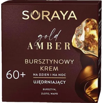 Pleťový krém Soraya Amber Zpevňující Krém na Obličej s Jantarem, Zlatem a Vápníkem 60+ 50 ml