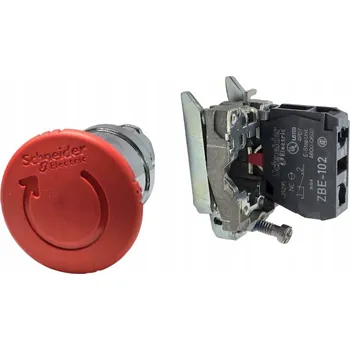 spínač Bezpečnostní tlačítko Schneider Electric 22 mm 2NC IP66 pro vestavbu